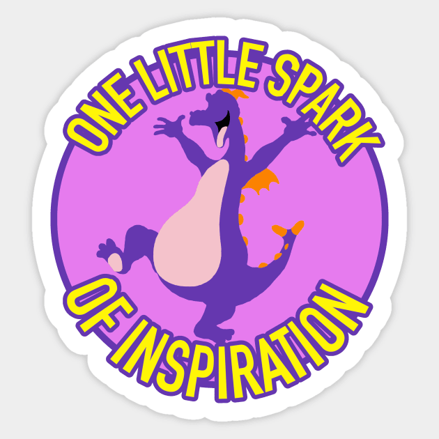 One little spark of inspiration - Figment - Journey into Imagination Sticker by LuisP96